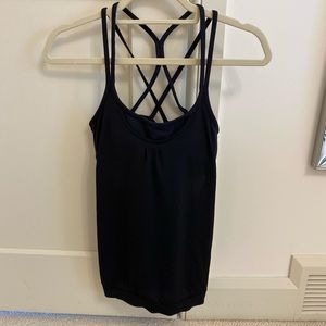 Athleta Criss-Cross Tank with Built-In Sports Bra